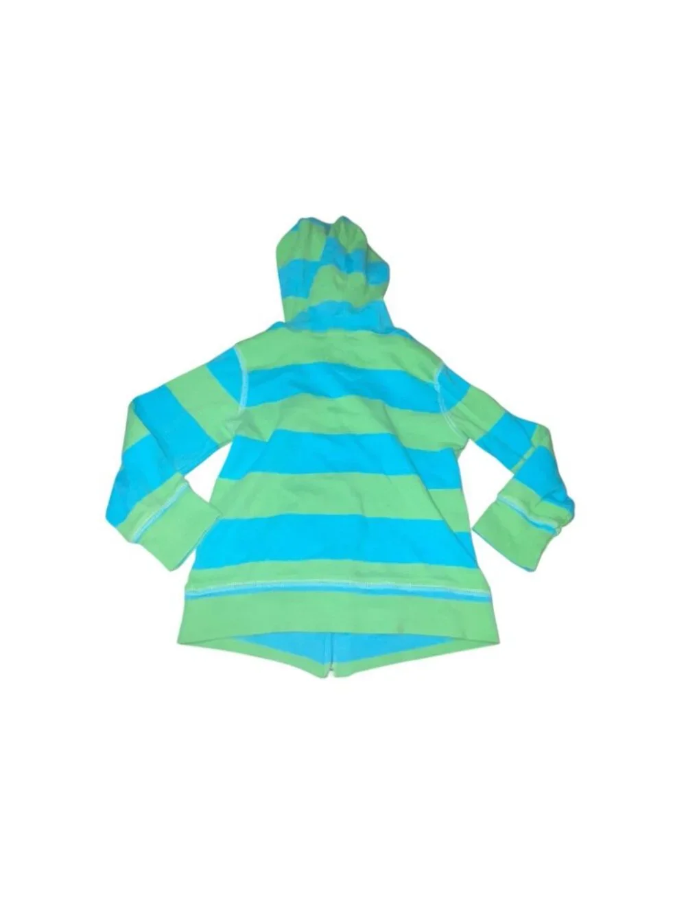 GAP Girl's Size 4T Vintage 2006 Striped Jacket with Rainbow Emblem 100% Cotton